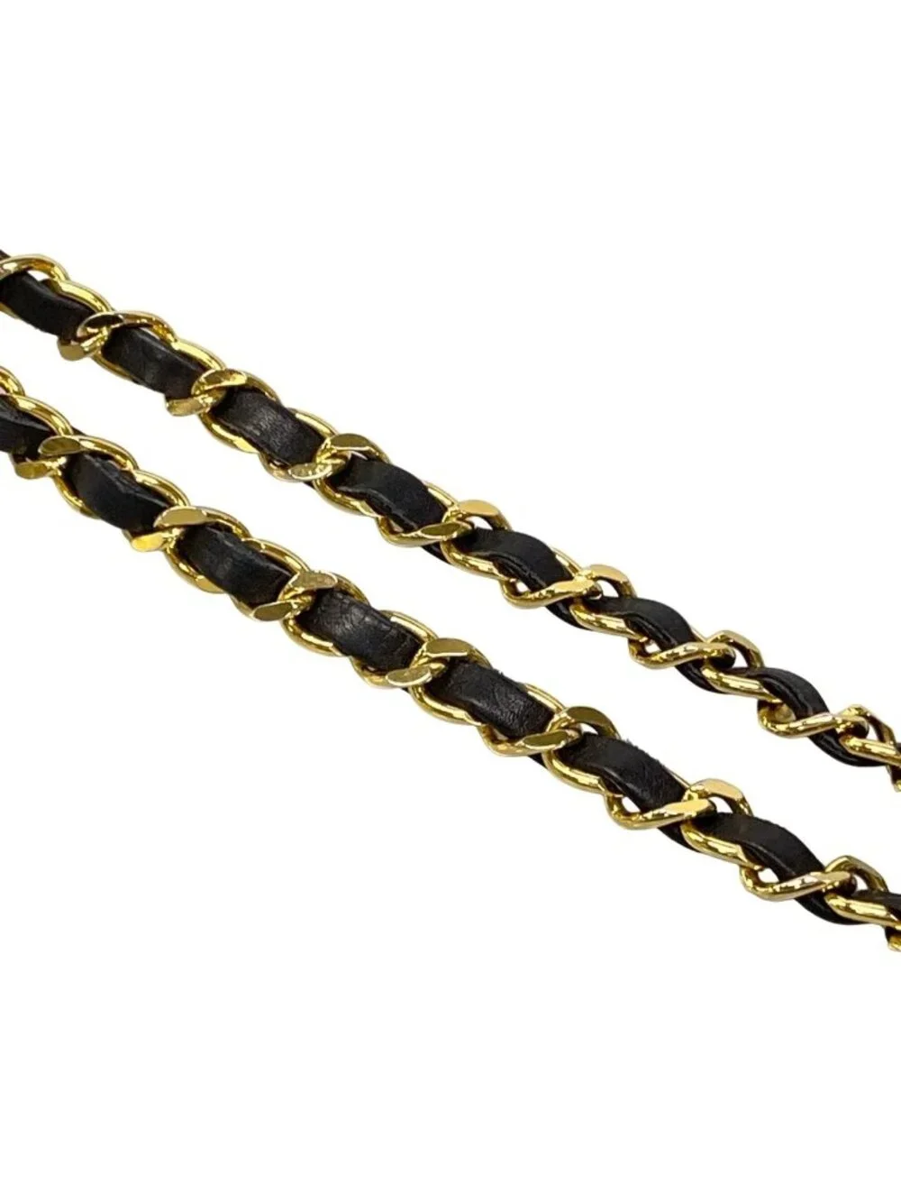 Chanel Shoulder Bag Black Chain Gold Lambskin